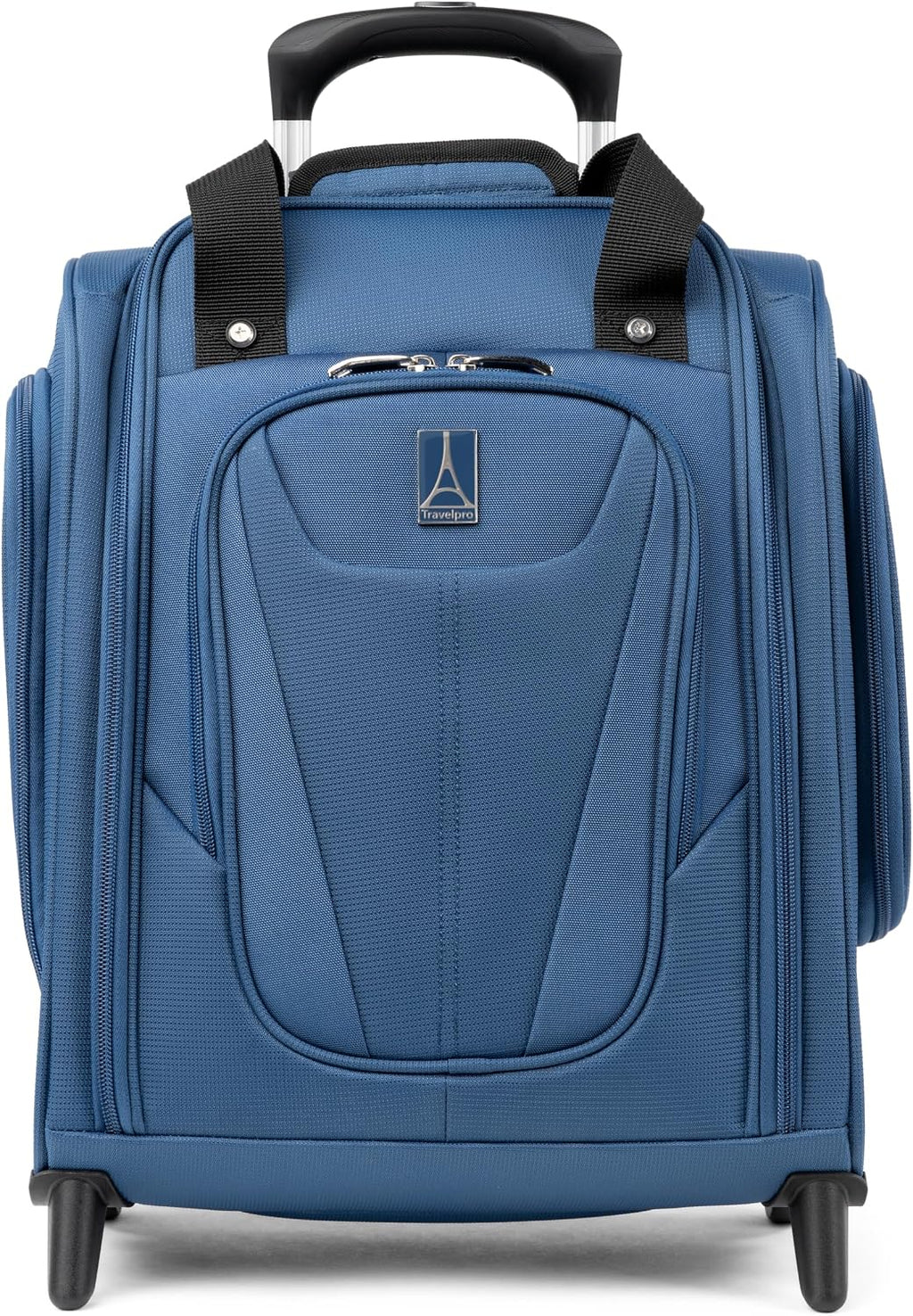 Travelpro Luggage Maxlite 5 Softside Lightweight Rolling Underseat Compact Carry on Upright 2 Wheel Bag, 15-Inch — Ensign Blue