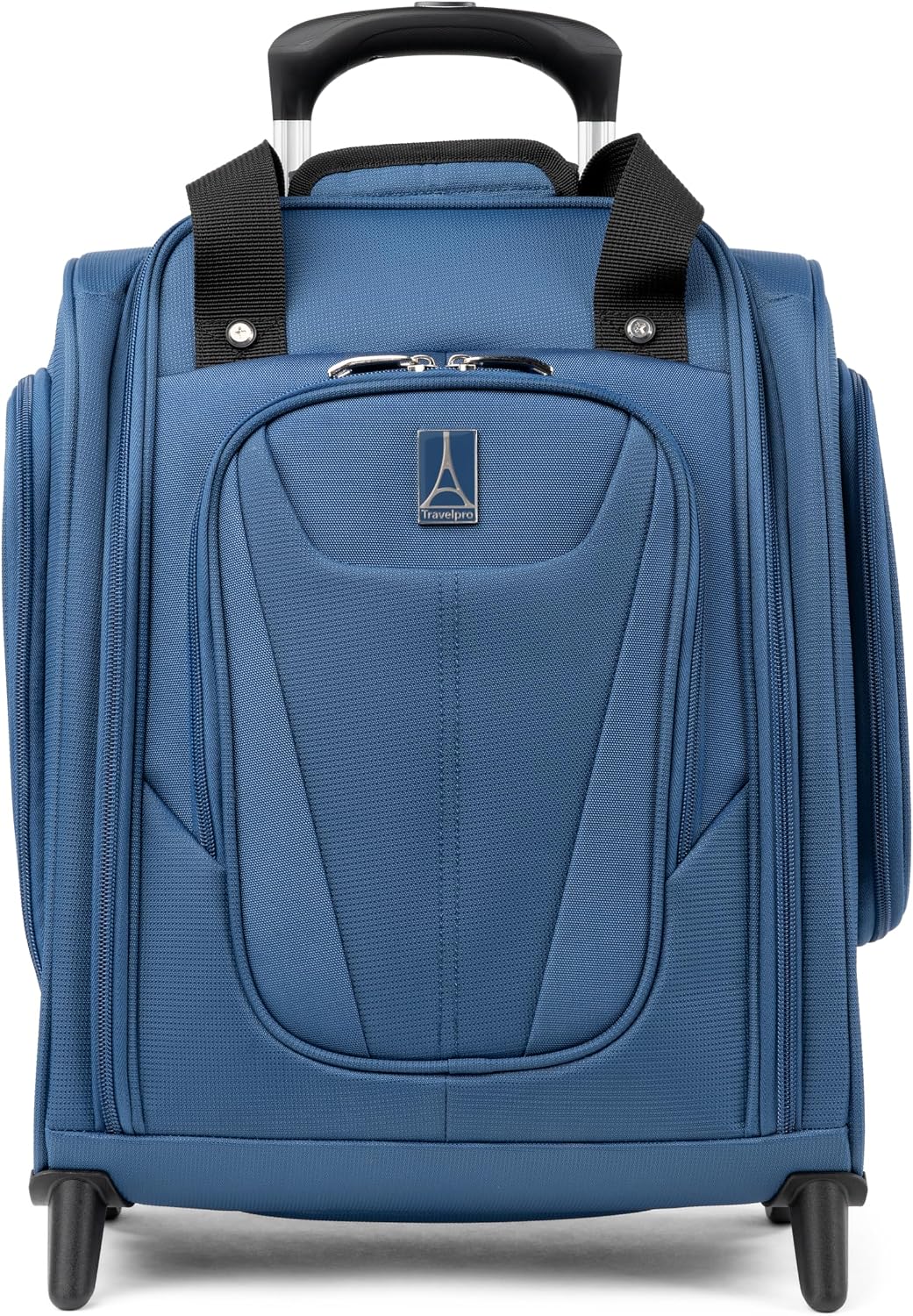 Travelpro Luggage Maxlite 5 Softside Lightweight Rolling Underseat Compact Carry on Upright 2 Wheel Bag, 15-Inch — Ensign Blue