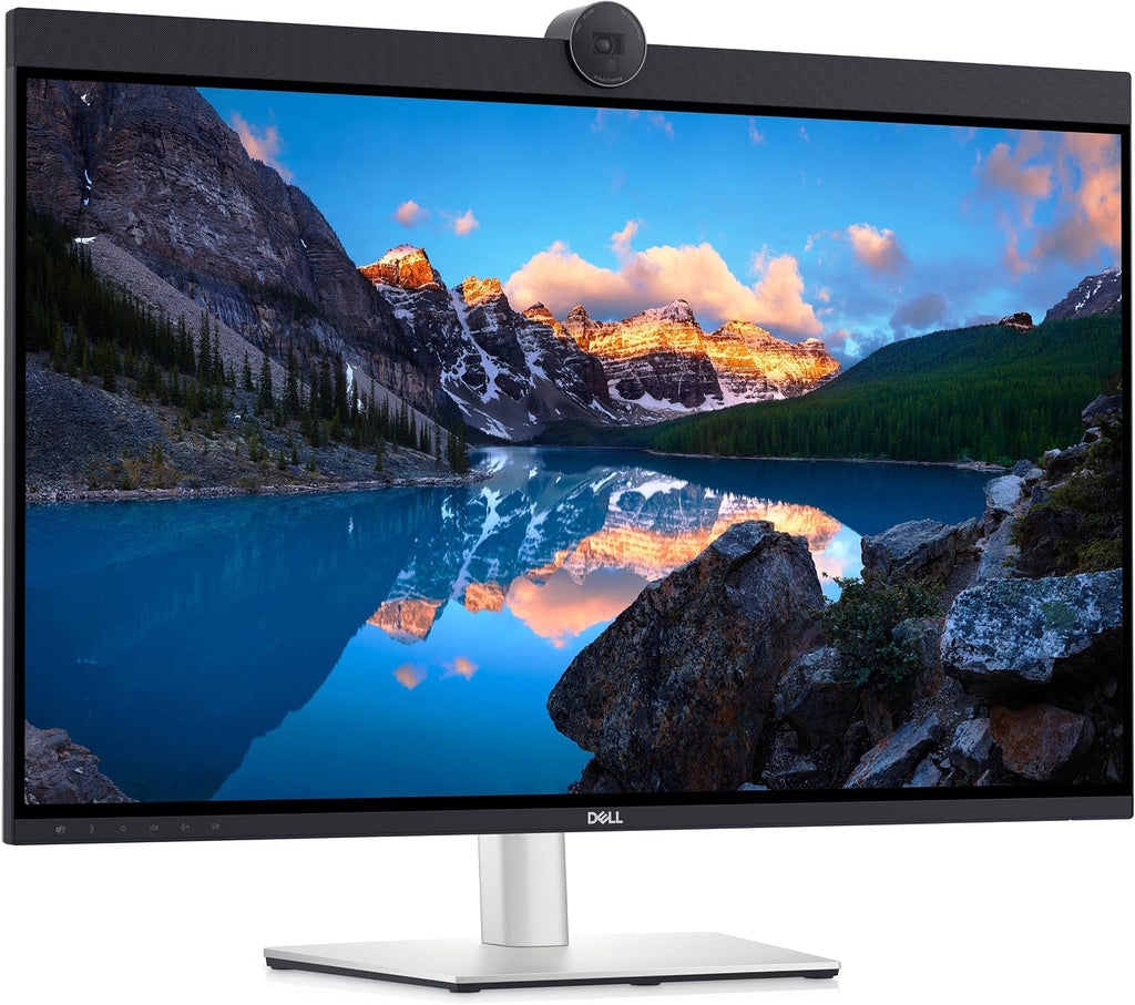 Dell UltraSharp 32' 4K UHD IPS Video Conferencing Monitor with 5ms Response Time, Built-in Speakers, Anti Glare, VESA Mount (100mm), DisplayPort, HDMI, Black/Silver -