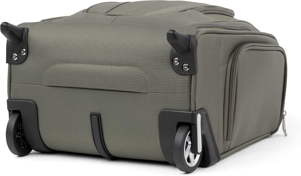Travelpro Luggage Maxlite 5 Softside Lightweight Rolling Underseat Compact Carry on Upright 2 Wheel Bag, 15-Inch — Slate Green