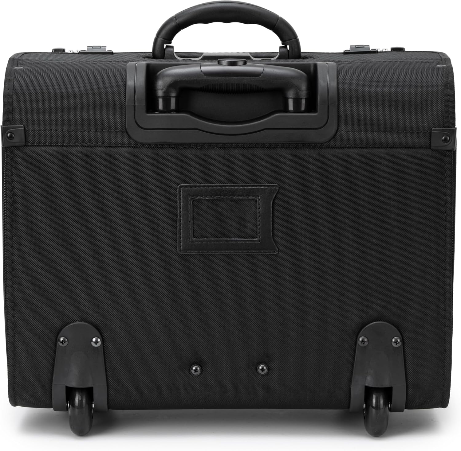 Alpine Swiss Rolling Briefcase Work Overnight Travel Bag Dual Locks Carry on Business Attache Case Black