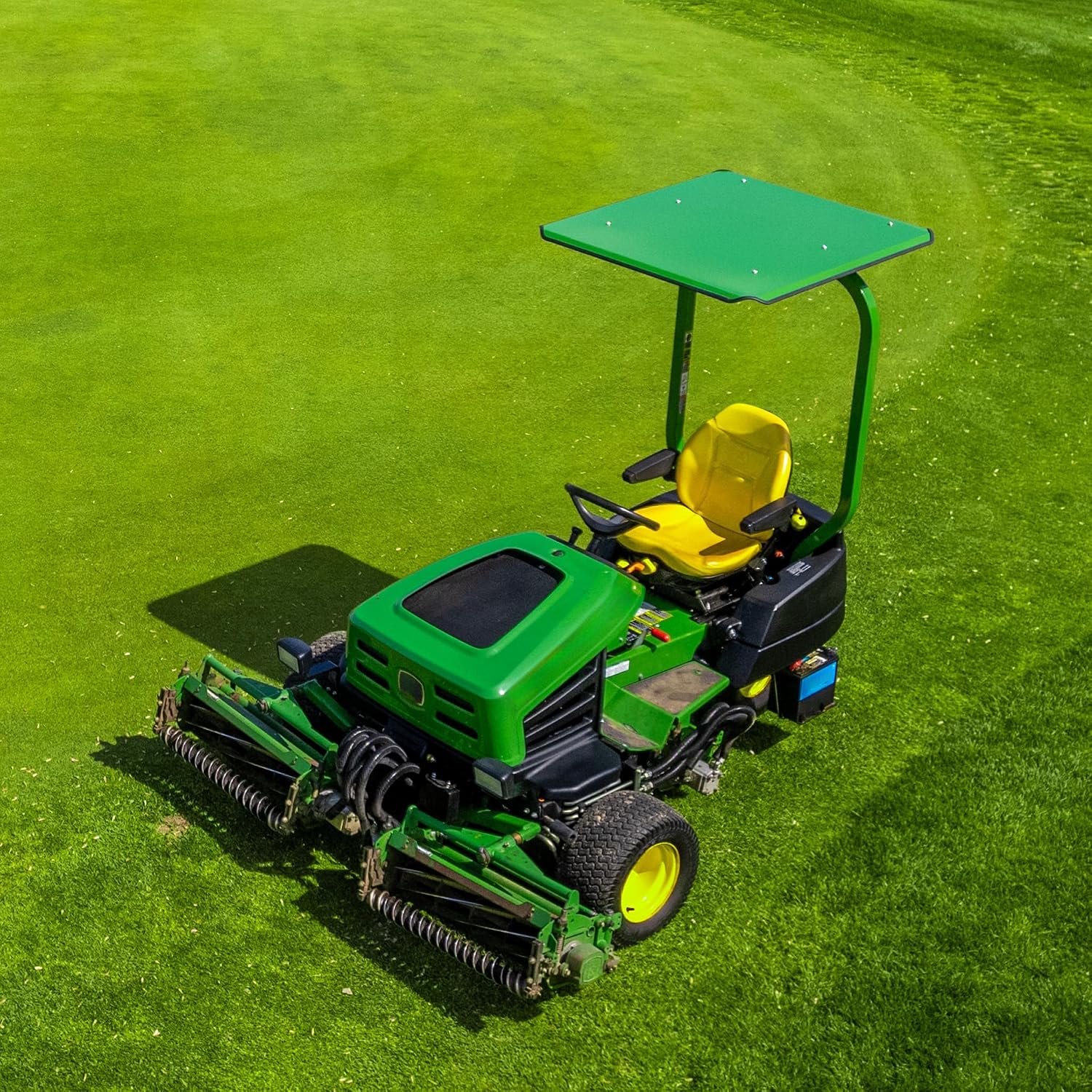 Universal Zero Turn Mower Canopy | ROPS 1.5'-3' | Robust Steel | Easy Install | Color Matched Roof | Fits Most Mowers with ROPS (Green)
