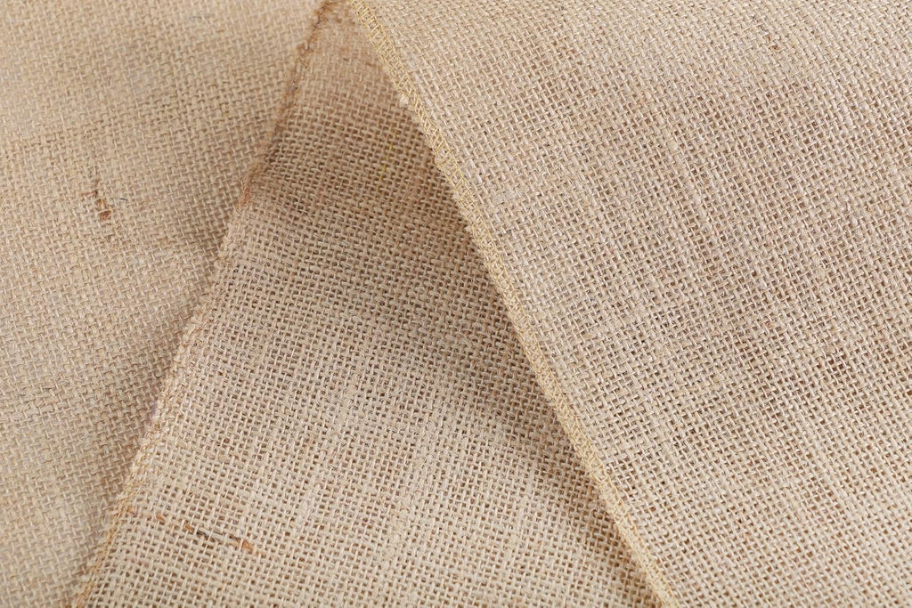 VDS Pack of 25, Burlap Table Runner 100% Natural Jute Rustic Hessian Table Cloth Centrepiece for Wedding Bridal Shower Birthday Event Party Banquet Table Decoration (Size 12X108 Inch)(Natural Beige)