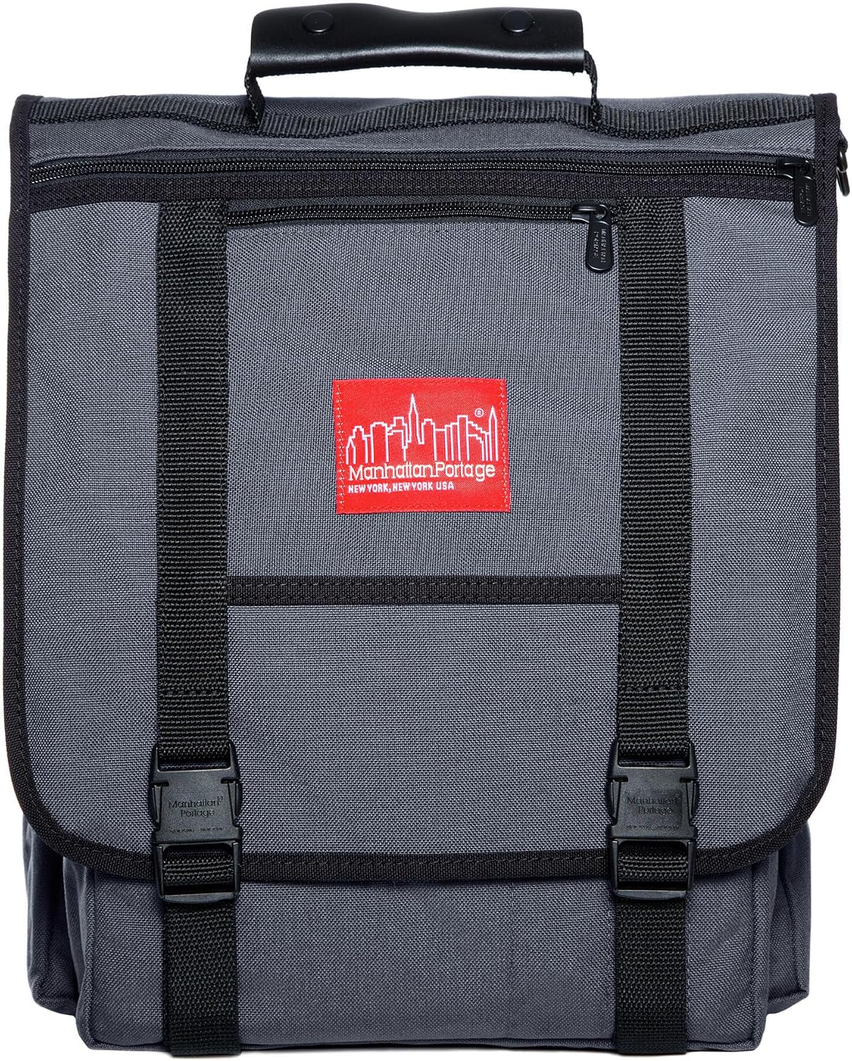 Manhattan Portage Commuter Laptop Bag Stylish Messenger Bag for Men & Women Durable Cordura Fits Up to 17' Laptop Ideal for Work College Travel (Grey)