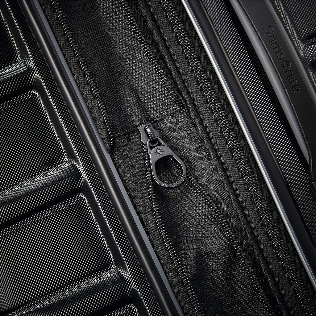Samsonite Omni 2 Hardside Expandable Luggage with Spinner Wheels, PRO 2PC SET (CO/M), Midnight Black