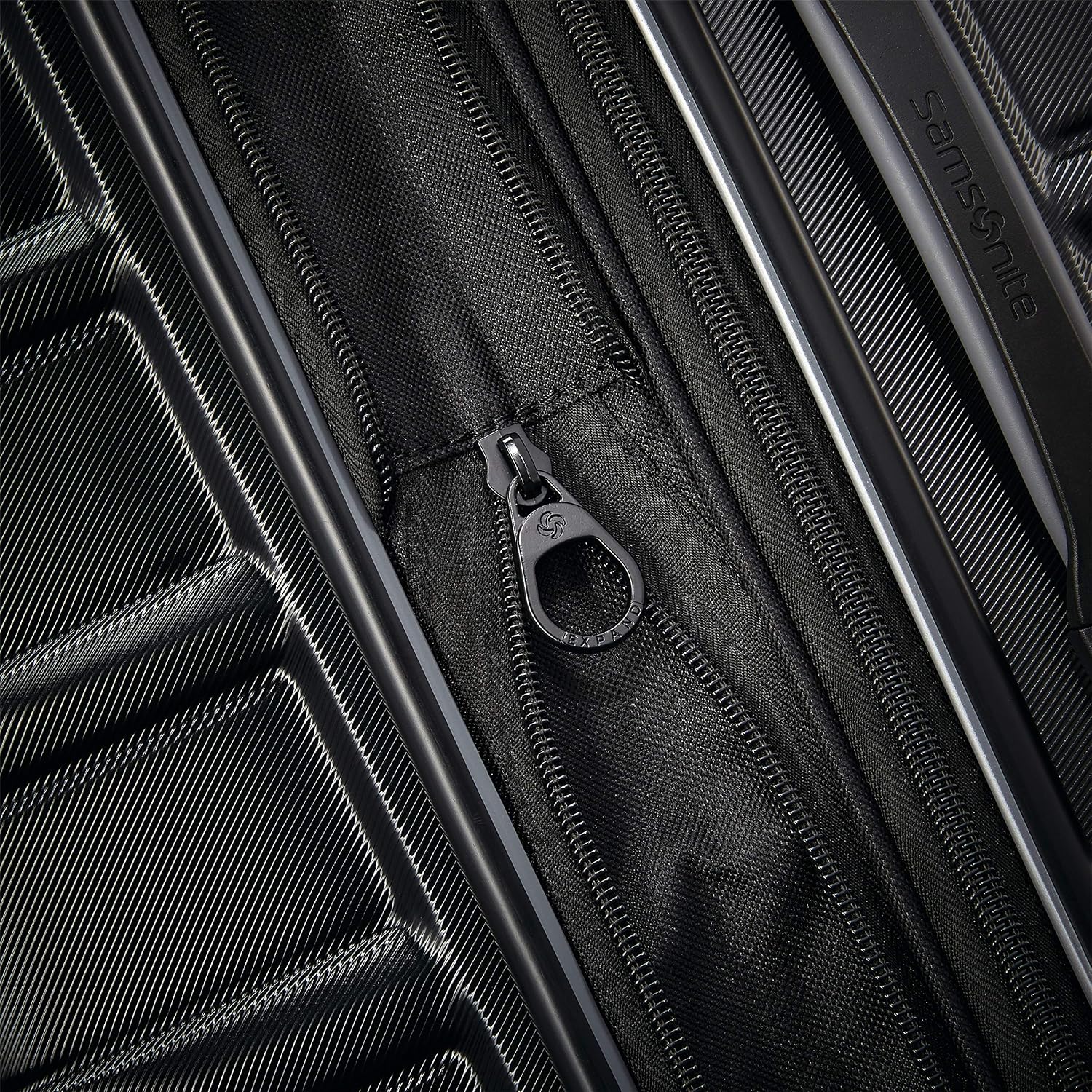 Samsonite Omni 2 Hardside Expandable Luggage with Spinner Wheels, PRO 2PC SET (CO/M), Midnight Black