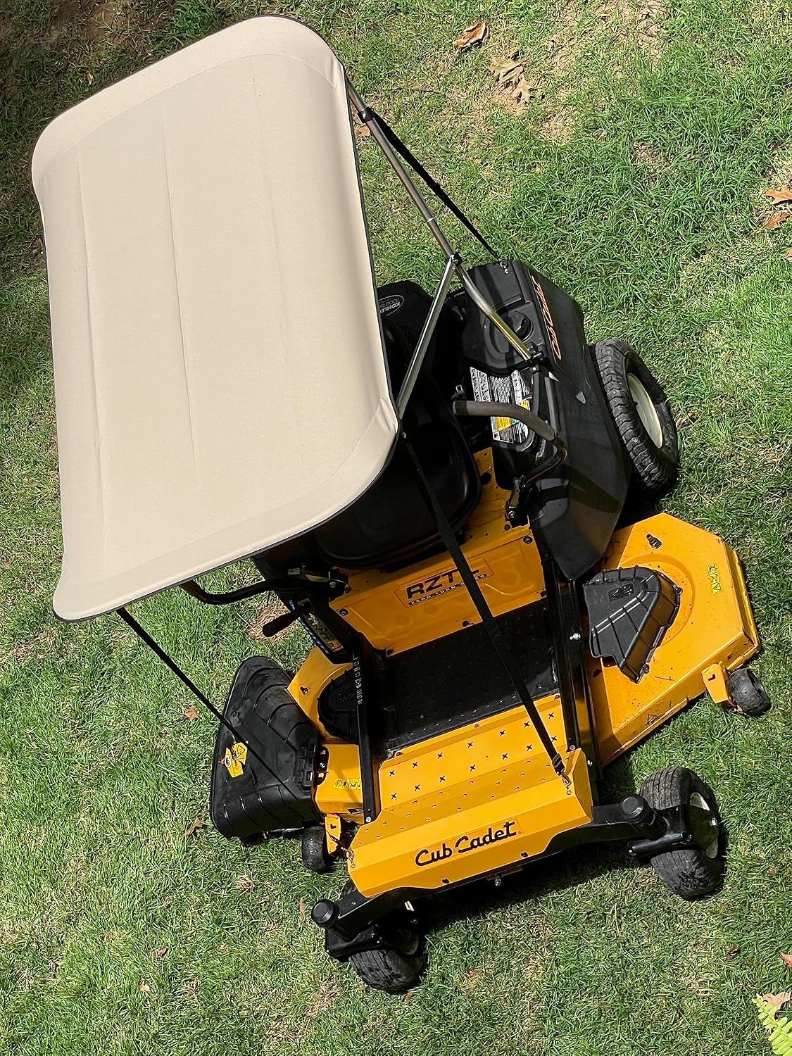 Sun Shade Canopy for Zero Turn Lawn Mower - Fits Cub Cadet, John Deere, Kubota, Troy-Bilt & Other Brands - Reduce Heat and Glare with this Umbrella Canopy for your Zero Turn Mower, Patent Pending