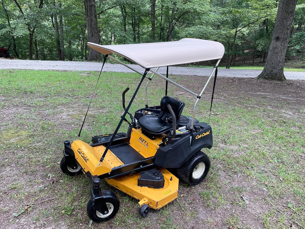Sun Shade Canopy for Zero Turn Lawn Mower - Fits Cub Cadet, John Deere, Kubota, Troy-Bilt & Other Brands - Reduce Heat and Glare with this Umbrella Canopy for your Zero Turn Mower, Patent Pending