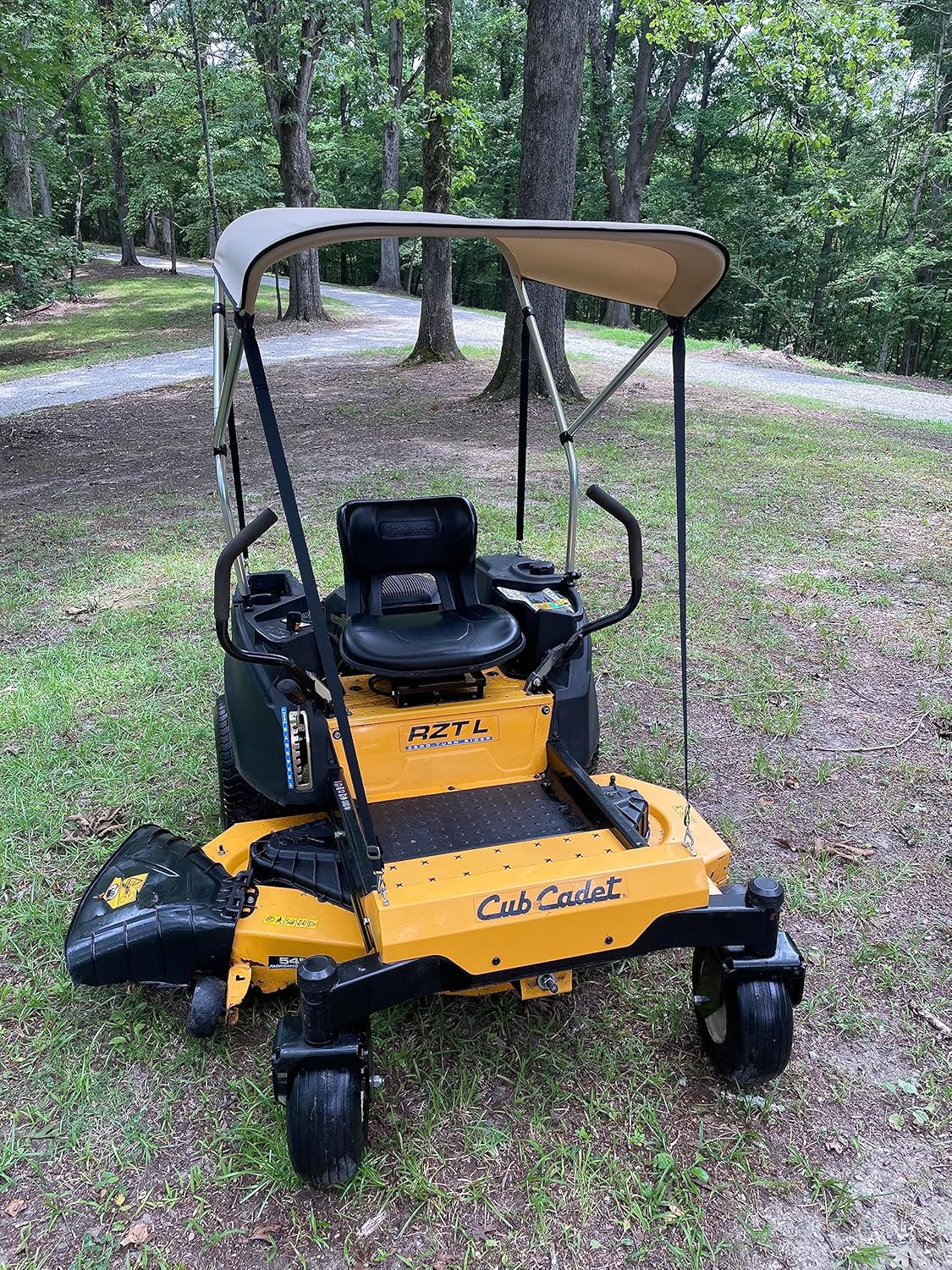 Sun Pro Series Lab Certified 50+UPF Quick Release Sun Shade Canopy for Zero Turn Lawn Mower - Fits John Deere, Kubota, Cub Cadet, Troy-Bilt & Other Brands - Reduce Heat and Glare! Umbrella Canopy!