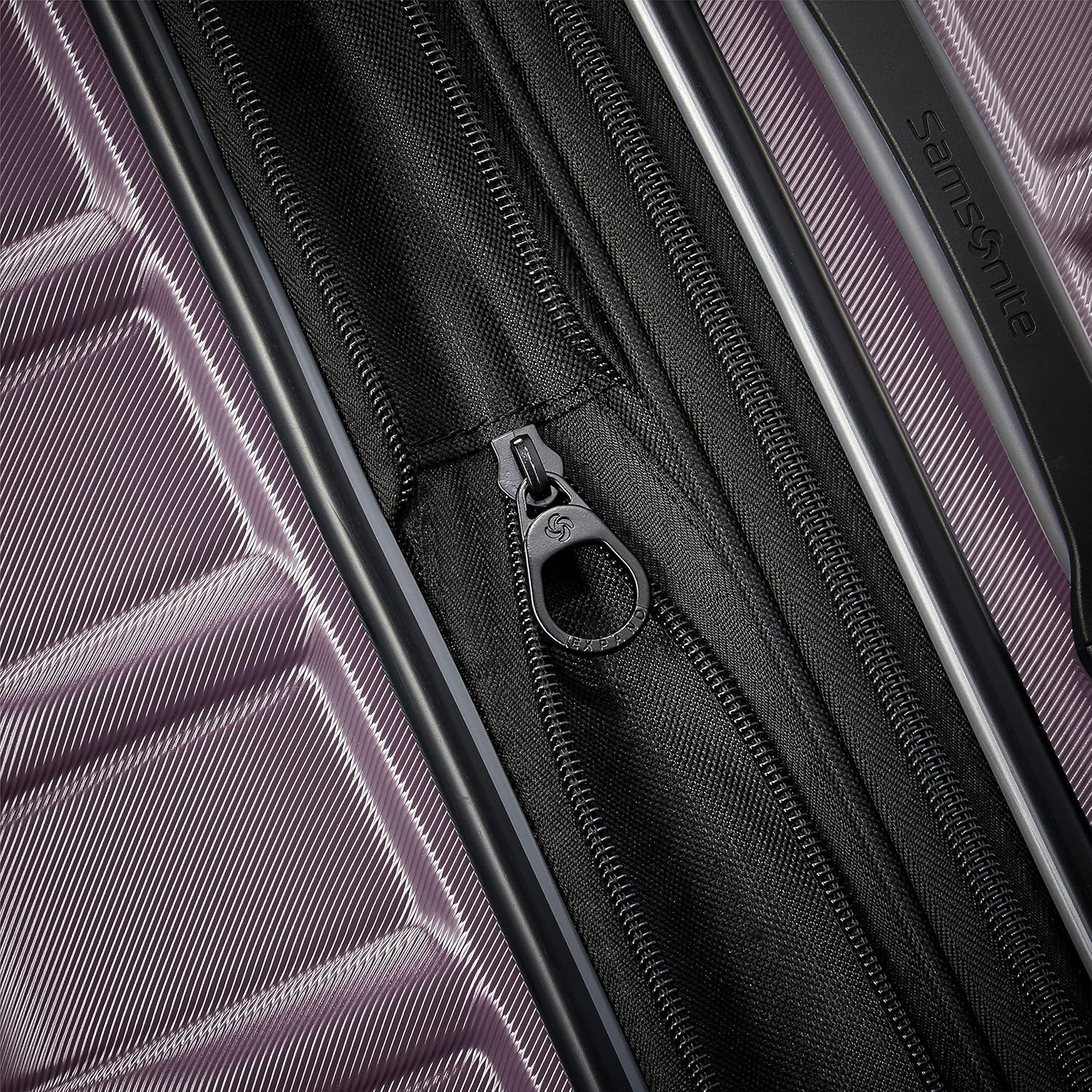 Samsonite Omni 2 Hardside 2 Piece Set - Includes Global Carry-On & Large Checked Suitcases - 360° Dual Spinner Wheels - Integrated TSA Lock & Expansion - Amazon Exclusive - ICY Lilac