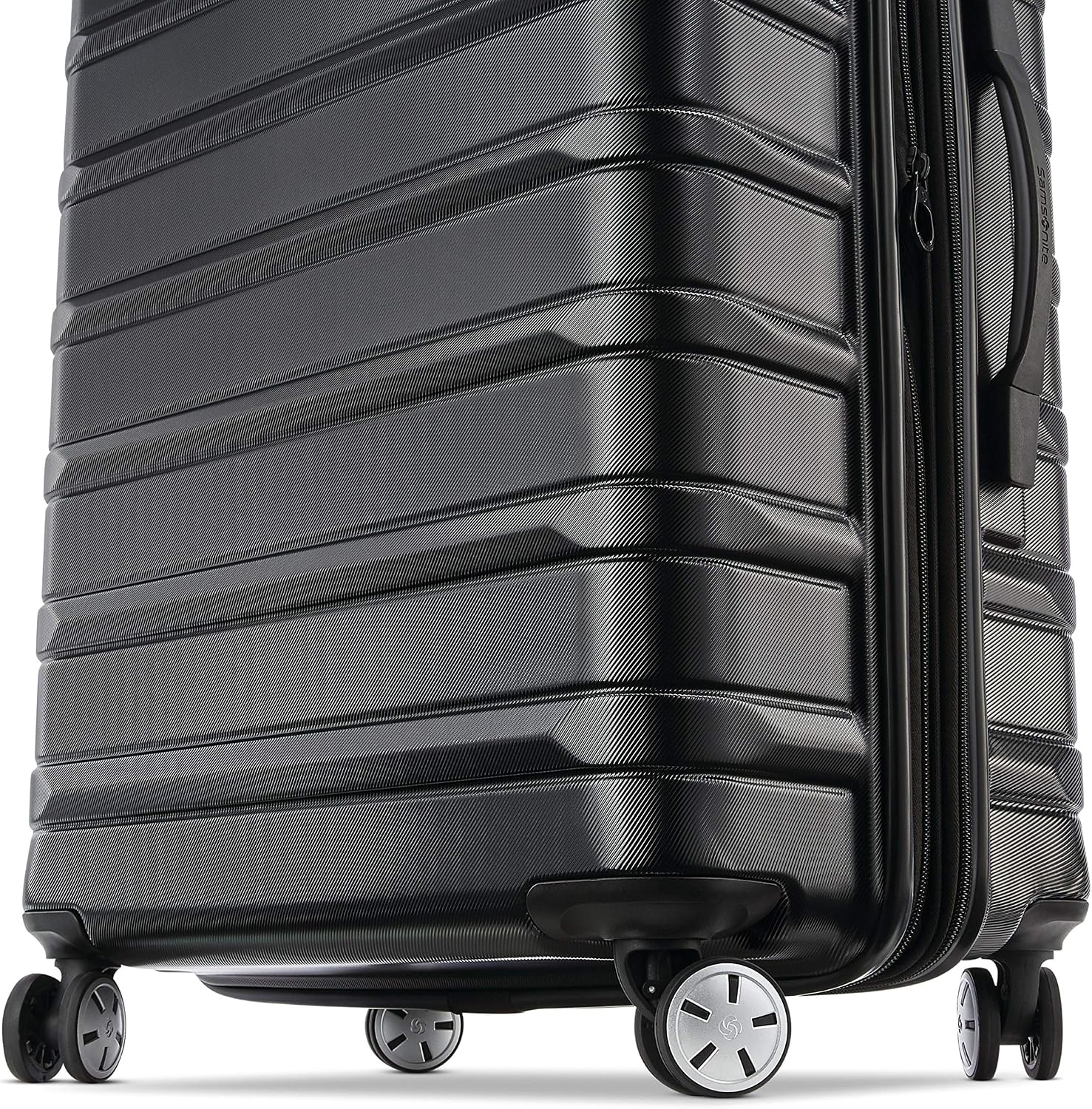 Samsonite Omni 2 Hardside Expandable Luggage with Spinner Wheels, PRO 2PC SET (CO/M), Midnight Black