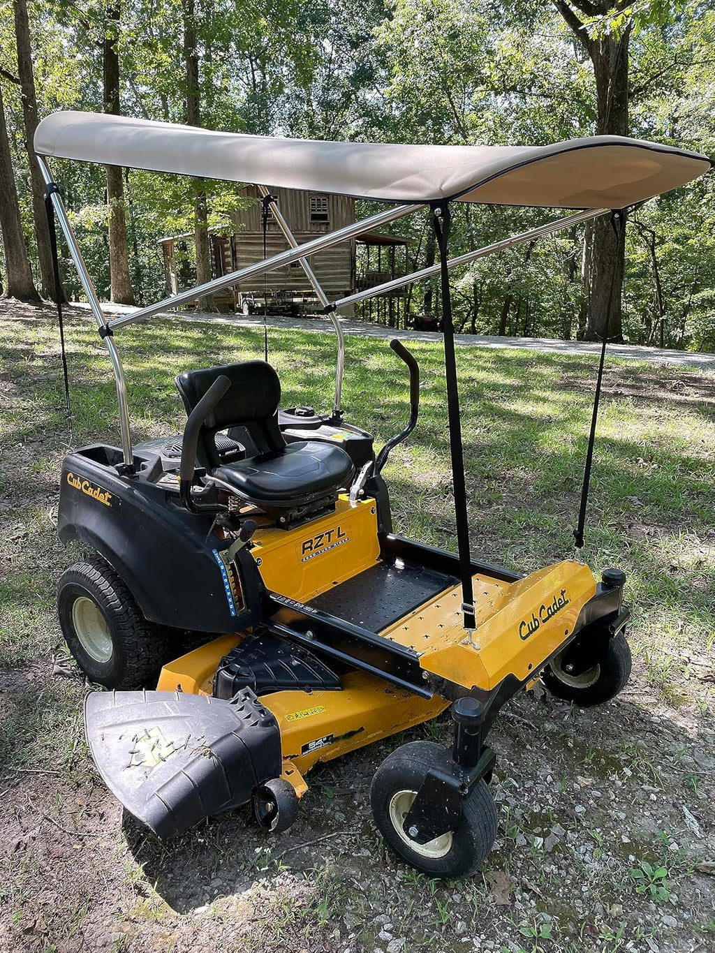 Extra Large Sun Shade Canopy for Zero Turn Lawn Mower - Compatible with John Deere, Kubota, Cub Cadet, Troy-Bilt & Others- Reduce Heat and Glare with this Umbrella Canopy for your Zero Turn Mower