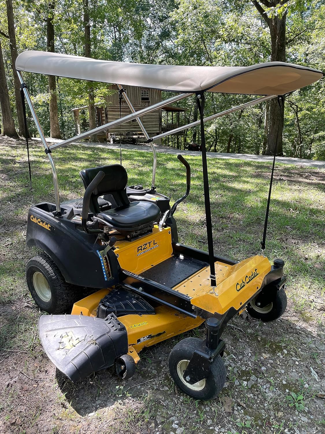 Extra Large Sun Shade Canopy for Zero Turn Lawn Mower - Compatible with John Deere, Kubota, Cub Cadet, Troy-Bilt & Others- Reduce Heat and Glare with this Umbrella Canopy for your Zero Turn Mower