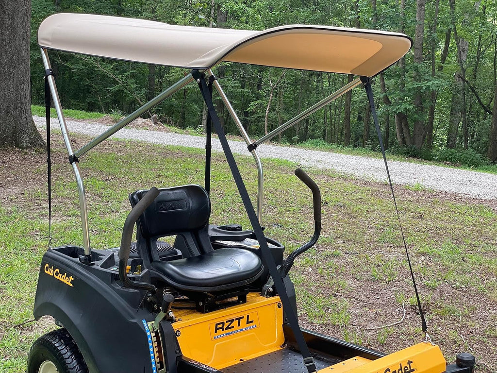 Sun Shade Canopy for Zero Turn Lawn Mower - Fits Cub Cadet, John Deere, Kubota, Troy-Bilt & Other Brands - Reduce Heat and Glare with this Umbrella Canopy for your Zero Turn Mower, Patent Pending