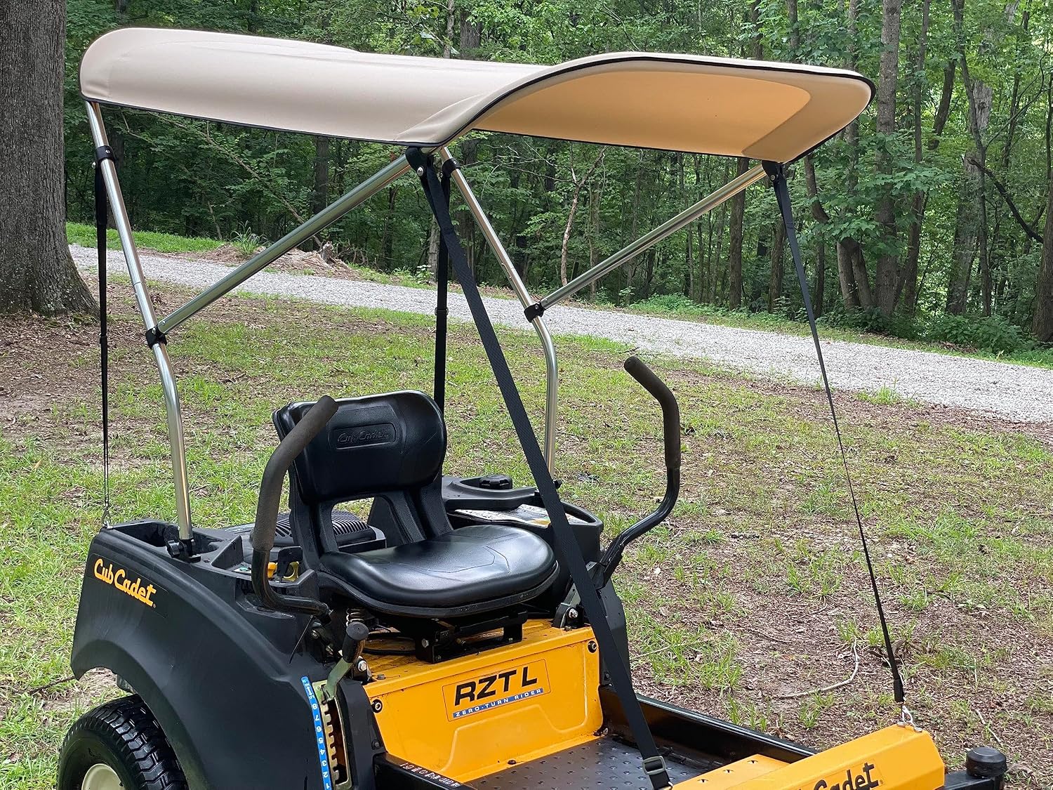 Sun Shade Canopy for Zero Turn Lawn Mower - Fits Cub Cadet, John Deere, Kubota, Troy-Bilt & Other Brands - Reduce Heat and Glare with this Umbrella Canopy for your Zero Turn Mower, Patent Pending