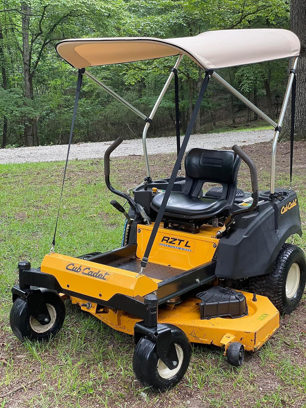 Sun Shade Canopy for Zero Turn Lawn Mower - Fits Cub Cadet, John Deere, Kubota, Troy-Bilt & Other Brands - Reduce Heat and Glare with this Umbrella Canopy for your Zero Turn Mower, Patent Pending